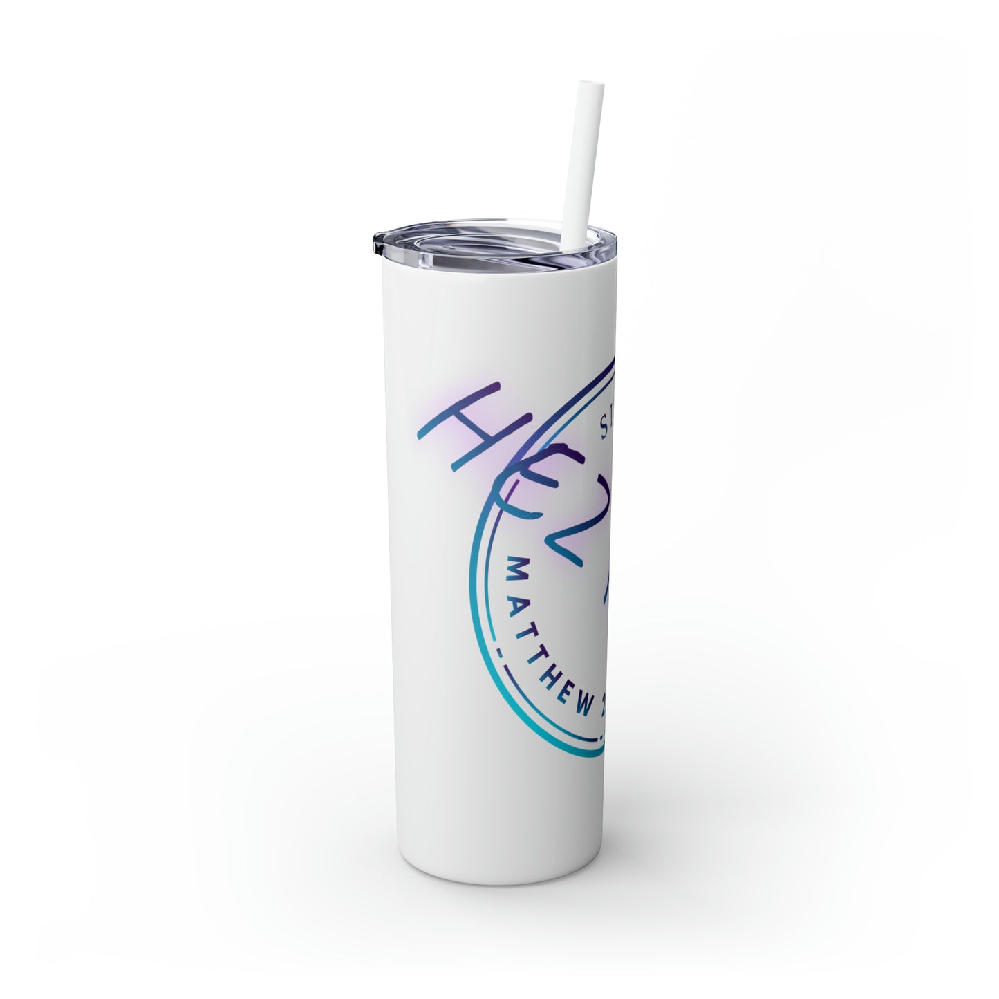 Skinny Tumbler with Straw, 20oz