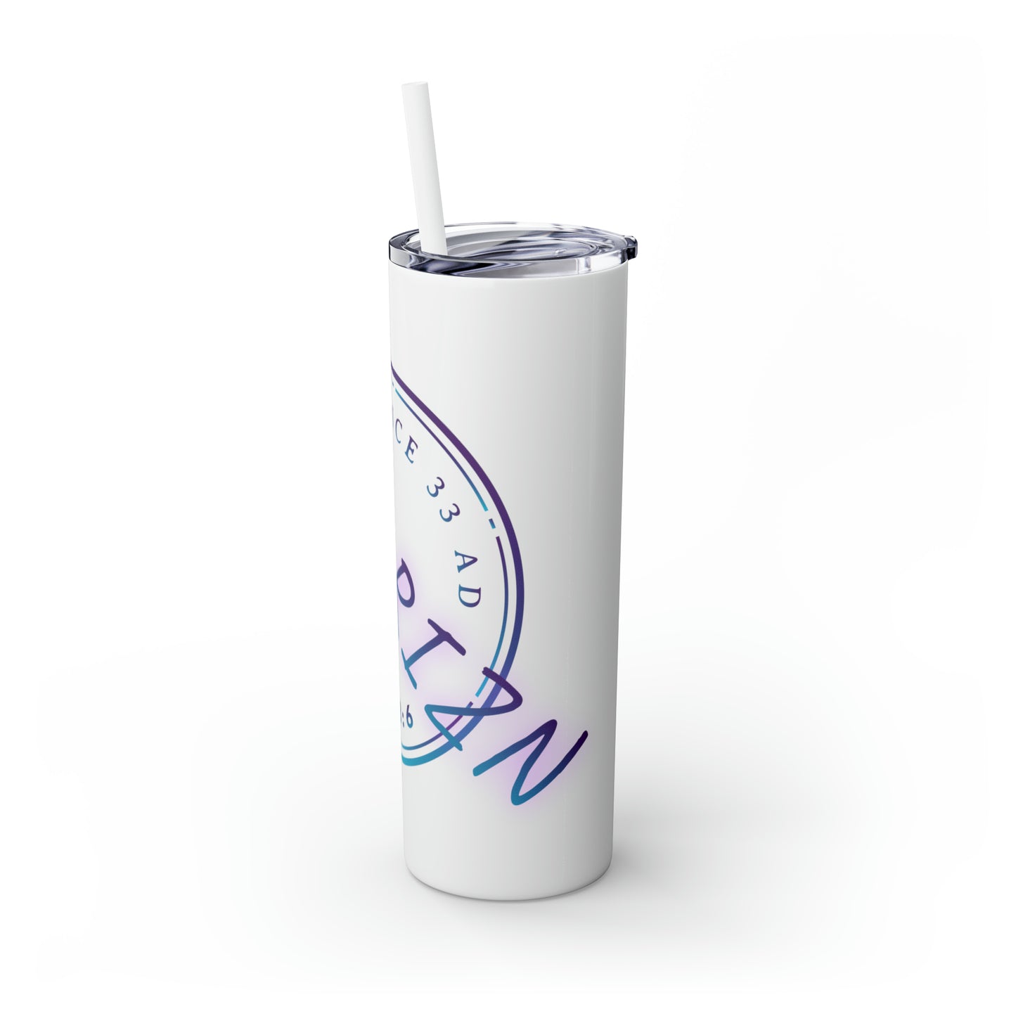 Skinny Tumbler with Straw, 20oz