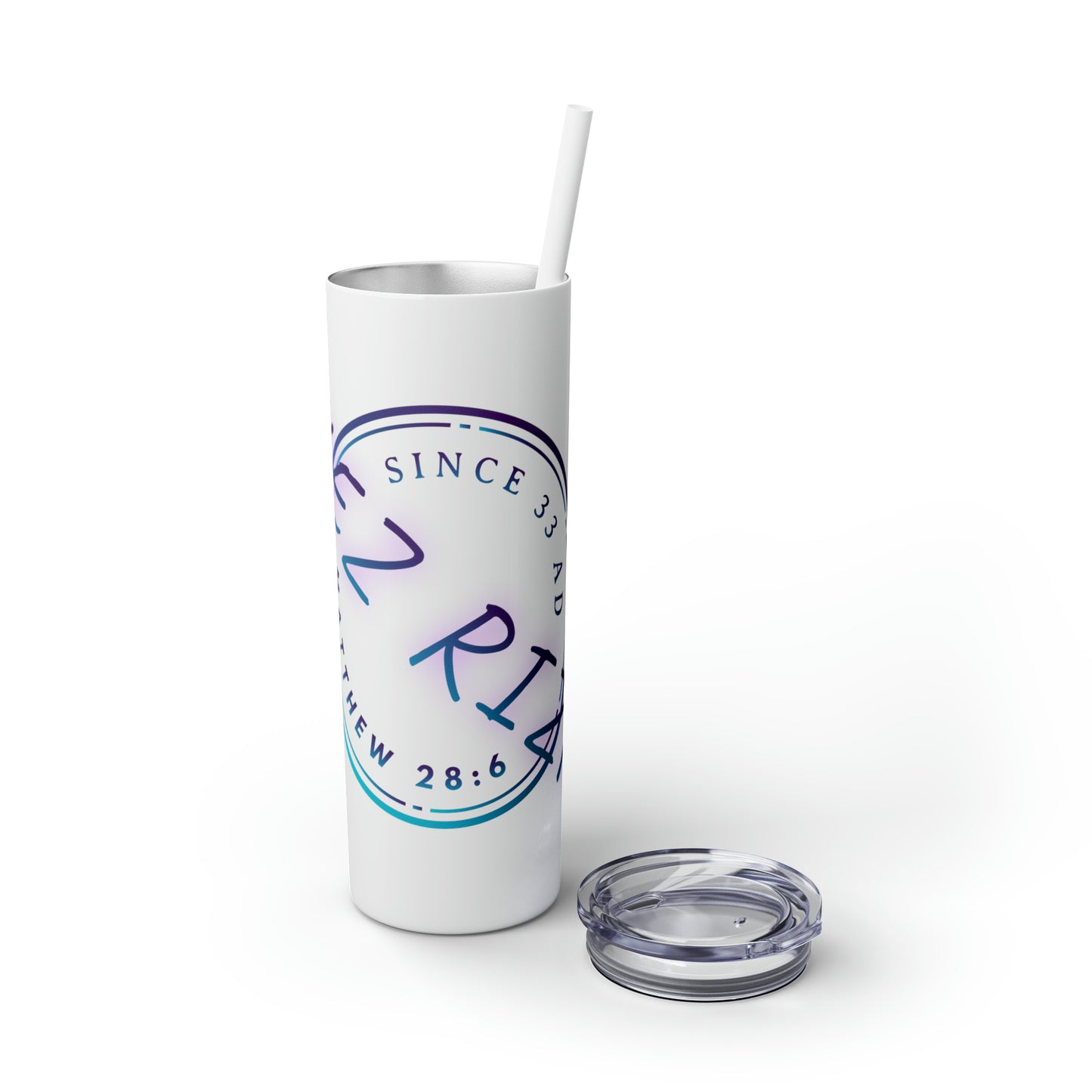 Skinny Tumbler with Straw, 20oz